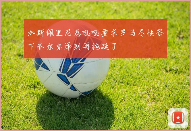加斯佩里尼急吼吼要求罗马尽快签下齐尔克泽别再拖延了