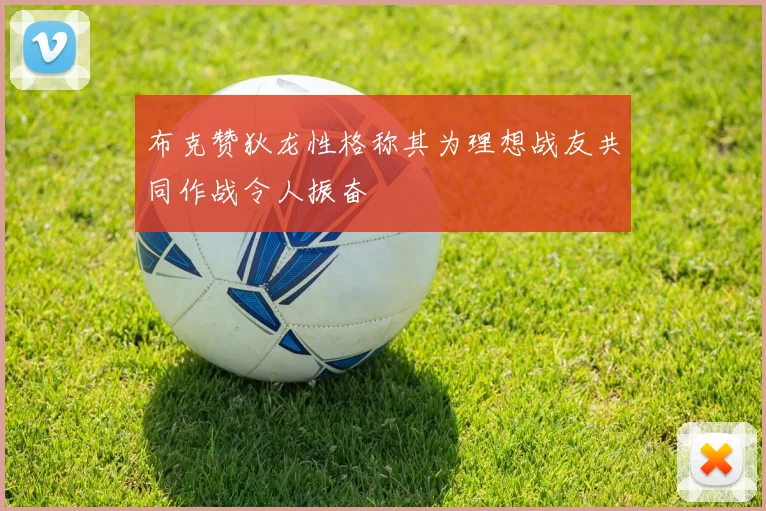 布克赞狄龙性格称其为理想战友共同作战令人振奋